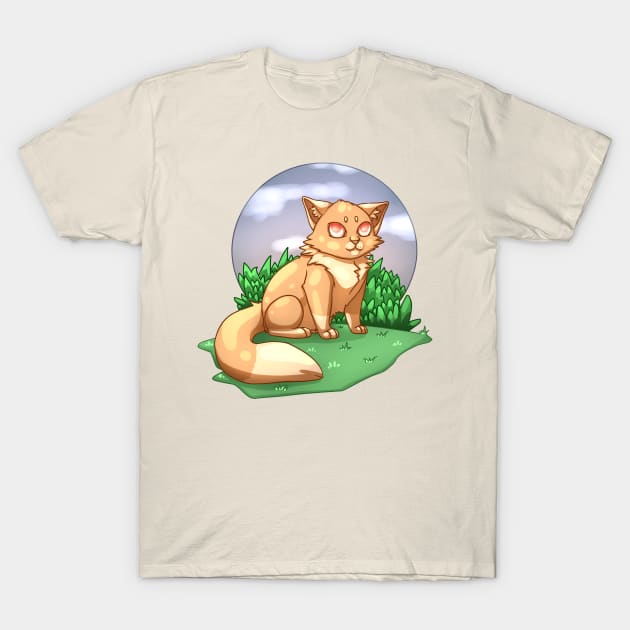 Cream cat T-Shirt by HEllRas